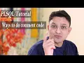 PLSQL Tutorial How to Comment Code in PLSQL program