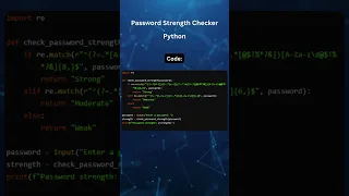 Password Strength Checker in Python