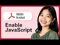 Learn How To Enable JavaScript On Adobe Acrobat