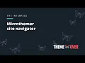 Microthemer site navigator