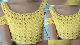 Hermosa puntada de hojas en relieve tejido a crochet ideal para mantas de bebé chalecos blusas y mas