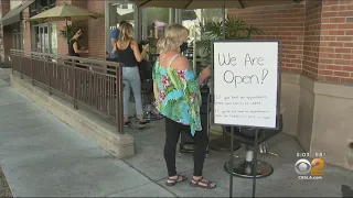 Businesses Adapt To Offering Services Outdoors As Temperatures Warm Up
