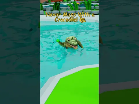 Never Mess With a Crocodile! 😂🐊 #animation #shorts #viral