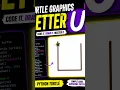 Drawing the Letter U with Python Turtle