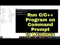 How to Compile and Run a C C Program from Command Prompt in Windows Run C C code in CMD