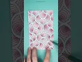Zen Doodle Scales Pattern Abstract Coloring Page Timelapse