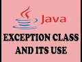 EXCEPTION CLASS AND ITS USE IN EXCEPTION HANDLING IN JAVA URDU HINDI