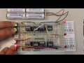 a two-bit relay adder on breadboard