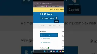 Installing Flask