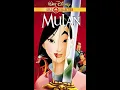 Opening and Closing to Mulan VHS 2000