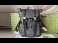 Gucci GG Black Large Backpack Black GG Supreme Unboxing From Supkicks