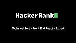 LIVE Frontend React Expert HackerRank Test UBS Frontend Interview Challenge