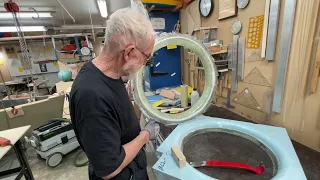 5 July 2022  Release from mold for bow bulkhead coaming.