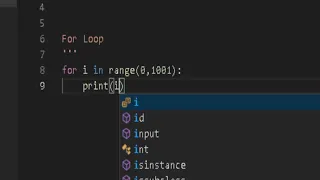 Square of numbers from 1 to 1000 Python Programming Language For Loop