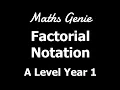 Factorial Notation