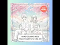 Anime Coloring Book Fantasy Anime-Style Line Art Bonus Pages