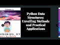 Python Data Structures Tuples Unveiling Methods and Practical Applications Lesson13