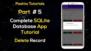 5 Android Sqlite Complete App Tutorial - Deleting Record from sqlite database and recyclerview