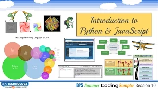 Summer Coding Sampler Session 10 Introduction to Python Javascript