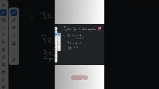 Solve For X Linear Equations 