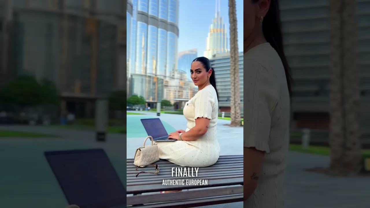 A customer in Dubai describes how she can easily order authentic European beauty products online through LuxBeautyPlus.