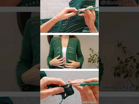 Crochet fácil paso a paso para principiantes, todo entero! Chaleco o saco de mujer #crochet