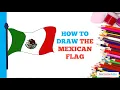 How to Draw the Mexican Flag in a Few Easy Steps Drawing Tutorial for Beginner Artists