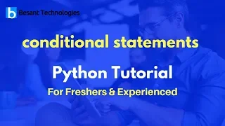 Conditional Statements Python Tutorial For Beginners