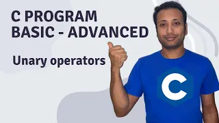 C Program English Tutorial 37 Unary Operators and Their Behaviour