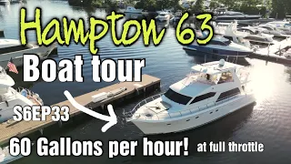 See how the other half lives. Hampton 63 boat tour S6 EP 33