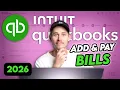 How to Add Pay Bills in QuickBooks Online