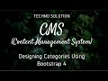 CMS Designing Categories Using Bootstrap 4 PHP 2020