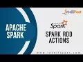 Spark RDD Actions Spark Tutorial Online Spark Training Intellipaat