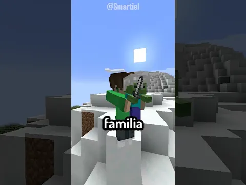 Cómo Sobrevivir a un Mini Zombi #shorts #minecraft