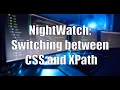 Nightwatch Switching between CSS and XPath selectors
