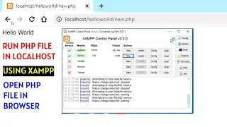 How to Run PHP File in Localhost Xampp how to open php file in browser