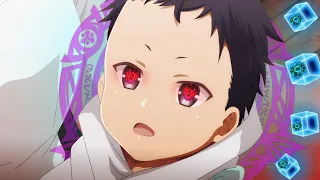 انوس2 طفل اتولد بعيون شيطانيه سحريه بجسد فسفس ملخص انمى 