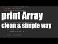 Java print Arrays one or multi dimensional