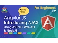 AngularJS AJAX using ASP NET Web API Node JS