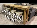 DIY Rustic BAR-TOP SOFA Table Build Under 200 Pine High-Top