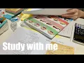 Download Lagu STUDY WITH ME 2hrs | Background noise,no music,no break | ASMR | real time｜motivation