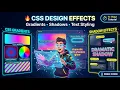 Master CSS Gradients Shadows Text Effects Full 1 Hour Class