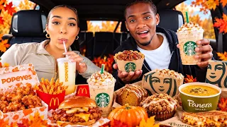 Trying NEW Fall Menu Items From Fast Food Restaurants! Pt. 2