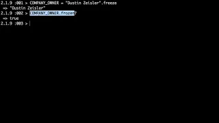 Freeze Ruby Constants