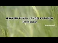 Download Lagu JEJAKMU TUHAN - ANGEL KARAMOY #lagusaatteduh #lagupenyembahan #liriklagurohani