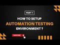 How to install java How to install Eclipse IDE Test environment setup