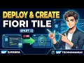How to Deploy a SAP Fiori App from BAS Configure Launchpad Tiles