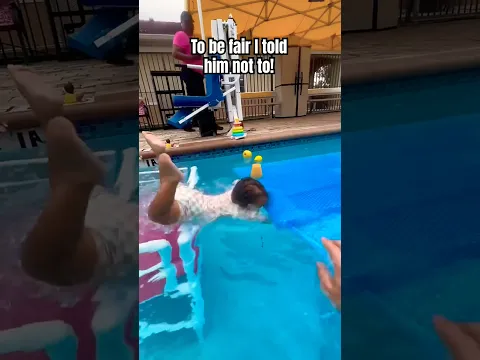 this kind of falls will teach your baby their limits in the pool!