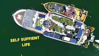 Floating Homestead in the Pacific Northwest | A Boat with a Full Garden