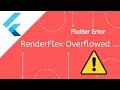 Solved A RenderFlex overflowed by pixels on the